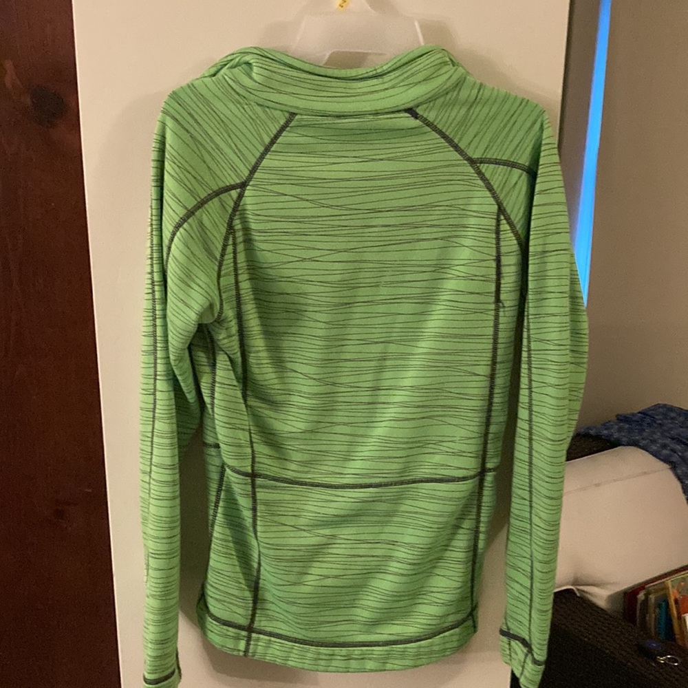 Bright neon green Quarter zip fleece - Picture 4 of 4